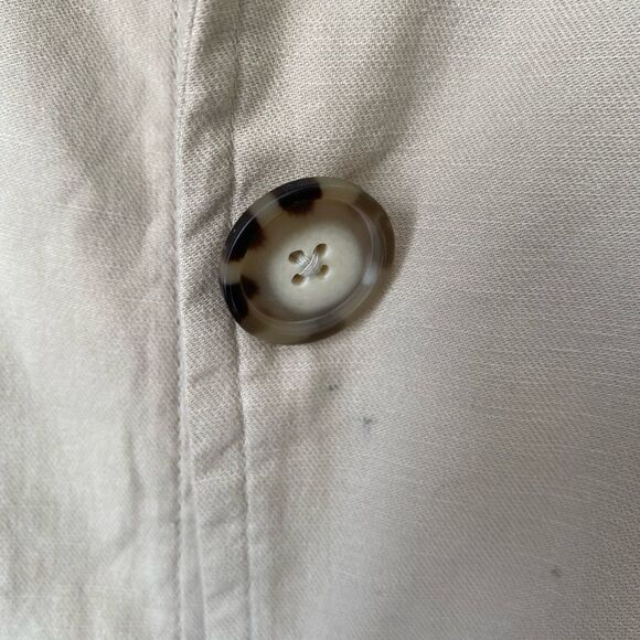 Karen Kane lightweight classic Safari style front pocket trenchcoat unlined - Picture 4 of 6